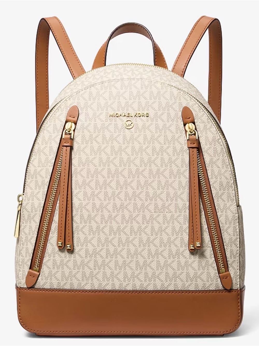 Brand New Michael Kors Brooklyn Medium Logo Backpack